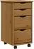 vidaXL MOSS Rollschrank mit Schubladen, Kiefer massiv, honigbraun (355903)