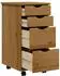 vidaXL MOSS Rollschrank mit Schubladen, Kiefer massiv, honigbraun (355903)