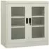 vidaXL Büroschrank Hellgrau 90x40x90cm Stahl