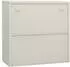 vidaXL Büroschrank Hellgrau 90x40x90cm Stahl