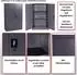 MCW MCW-H17 Aktenschrank Metall 2 Türen abschließbar 140x90x40cm weiß (800000502269)
