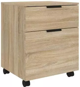 vidaXL Mobiler Aktenschrank mit Rollen Sonoma-Eiche 45x38x54cm (811523)