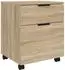 vidaXL Mobiler Aktenschrank mit Rollen Sonoma-Eiche 45x38x54cm (811523)