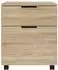 vidaXL Mobiler Aktenschrank mit Rollen Sonoma-Eiche 45x38x54cm (811523)