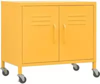 vidaXL Lagerschrank Senfgelb 60x35x56 cm Stahl