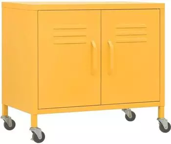 vidaXL Lagerschrank Senfgelb Stahl 60x35x56cm (336263)