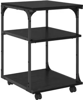 vidaXL Druckerst&auml;nder schwarz, Eichen-Optik, 43x48x64cm (882994)