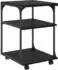 vidaXL Druckerständer schwarz, Eichen-Optik, 43x48x64cm (882994)