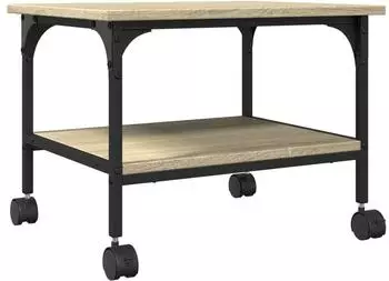 vidaXL Druckerregal 2 Ablagen Sonoma Eiche 50x40x38cm (842282)