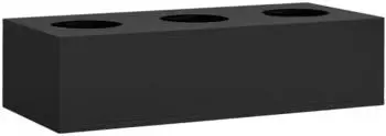 vidaXL B&uuml;roschrank mit Pflanzkasten, Stahl, anthrazit, 90x40x125cm (3095271)