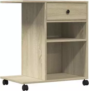 vidaXL Druckerst&auml;nder mit Rollen Sonoma-Eiche 60x40x68,5cm (840641)