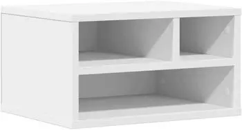 vidaXL Druckerst&auml;nder wei&szlig; 40x32x22,5cm Holzwerkstoff (840597)
