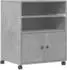 vidaXL Druckerständer mit Rollen betongrau 60x48x74cm (840635)