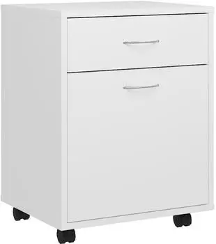 vidaXL Rollschrank weiß 45x38x54cm Holzwerkstoff (808440)