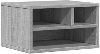 vidaXL Druckerständer Holzwerkstoff grau Sonoma 40x32x22,5cm (840602)