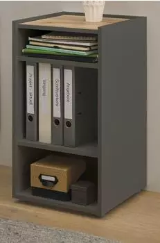 Furn.Design Center Standcontainer grau / Eiche Wotan, 40x70x40cm (I-AAACCi57)