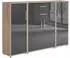 Mid.you Office Edition Aktenschrank Set 16, Holzwerkstoff, Sonoma Eiche/Anthrazit, 5 Fächer, 172,6x113,6x33cm (001067008406)