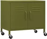 Lagerschrank Olivgr&uuml;n 60x35x56 Cm Stahl - Vidaxl