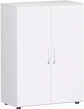 Geramöbel Flex Flügeltürenschrank 3OH 80x42x110,4cm weiß (S-383102-WW)