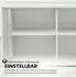 bümö Rollladenschrank 2 Ordnerhöhen, Ahorn/Silber (BU-1732S-3-S-RE)