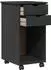 vidaXL Rollschrank massives Kiefernholz, grau, 34x39x65,5cm
