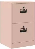 vidaXL Aktenschrank Rosa 45,5 x 42 x 74,5 cm Kaltgewalzter Stahl