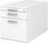 bümö Rollcontainer mit Hängeregistratur, abschließbar, weiß (BU-TC20-W-W-CE)