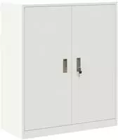 vidaXL Aufbewahrungsschrank Wei&szlig; 90 x 40 x 105 cm Stahl