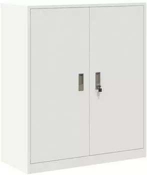 vidaXL Aufbewahrungsschrank weiß 90x40x105cm Stahl (891651)