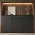 KADIMA DESIGN Stuttgart Büro-Set 3-teilig, Aktenschrankwand Soft-Close, 273x120x40cm, graphit
