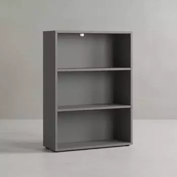 KADIMA DESIGN Aktenregal-Universal Frankfurt 80cm, 3 Ordnerhöhen, graphit (800001386982)