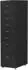 en.casa Kökar Rollcontainer Metall, 8 Schubladen, schwarz (28x109x41cm)