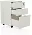 HJH Office DAVIK Rollcontainer 3 Schubladen, weiß (928004)