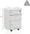HJH Office DAVIK Rollcontainer 3 Schubladen, weiß (928004)