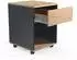 VCM Dalosa Rollcontainer 1 Schublade, Holz, anthrazit/Honig-Eiche (918333)