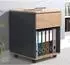 VCM Dalosa Rollcontainer 1 Schublade, Holz, anthrazit/Honig-Eiche (918333)