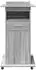 vidaXL Rednerpult mit Rollen & Schublade, grau Sonoma, 55x55x107cm (848029)