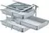 Hettich Systema Top 2000 Container-Set Vollauszug, Aluminium-Optik, 530mm (41064)