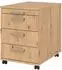 bümö Rollcontainer 3 Schubladen Asteiche Streifengriff (BU-AC30-R-R-SG)