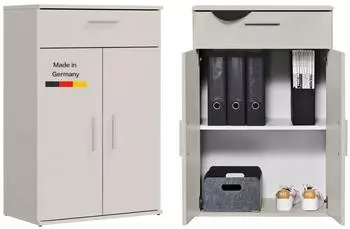 mokebo Der Praktische Mehrzweckschrank mit Schublade, Kaschmir, 60x91x34cm (800001333910)