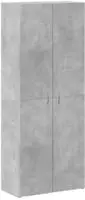vidaXL Aktenschrank Betongrau 60x32x153 cm Holzwerkstoff