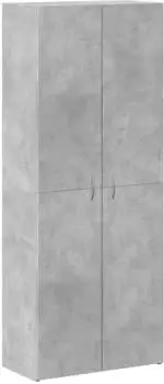 vidaXL Aktenschrank Holzwerkstoff betongrau 60x32x153cm (3276647)