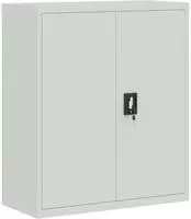 vidaXL Aktenschrank Hellgrau 90x40x105 cm Stahl