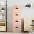vidaXL Aktenschrank rosa, kaltgewalzter Stahl, 44x50x139cm (3406155)