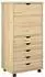 vidaXL Rollschrank 53x39x103cm Massivholz Kiefer, braun (42032395)