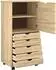 vidaXL Rollschrank 53x39x103cm Massivholz Kiefer, braun (42032395)