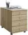 VCM Lona Maxi Rollcontainer 4 Schubladen Sonoma Eiche (42x57x75cm)