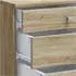 VCM Lona Maxi Rollcontainer 4 Schubladen Sonoma Eiche (42x57x75cm)