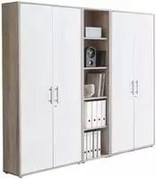 abschliessbare Regalwand Aktenschrank B&uuml;roschrank Schrankwand B&uuml;rom&ouml;bel Regal