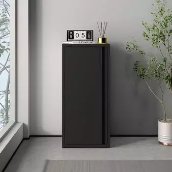 en.casa Burl&ouml;v Aktenschrank Metall, schwarz, 2 F&auml;cher, 40x88x35cm (800000489116)